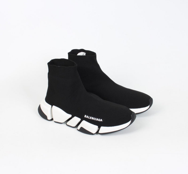 Balenciaga Black Pointed-Toe Flats - Angled View