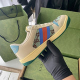 Gucci soft grey luxury sneakers view 8 chunky sole construction