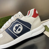 Gucci bold contrast luxury sneakers view 6 breathable knit upper