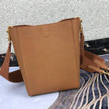 Back view of structured statement women's handbag – women's designer-style accessory