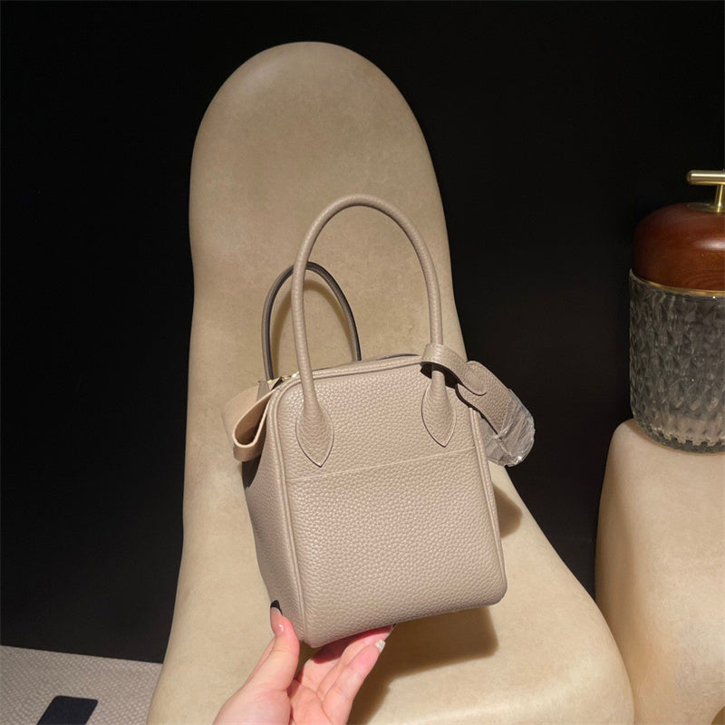 Close-up detail of tailored bag design