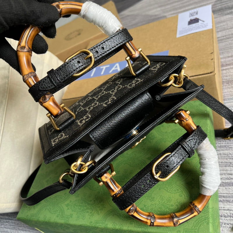 Interior view of chic polished women's handbag – women's statement bag