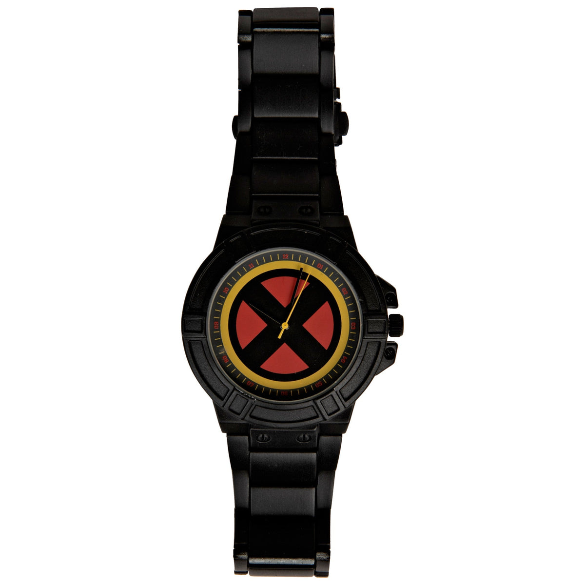 Side view of Marvel X-Men Symbol unisex black watch