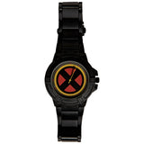 Side view of Marvel X-Men Symbol unisex black watch
