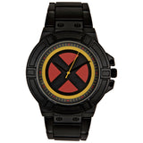 Front view of Marvel X-Men Symbol unisex black watch
