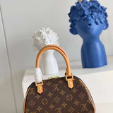 Back view of refined everyday-luxe women's handbag – women's luxury handbag