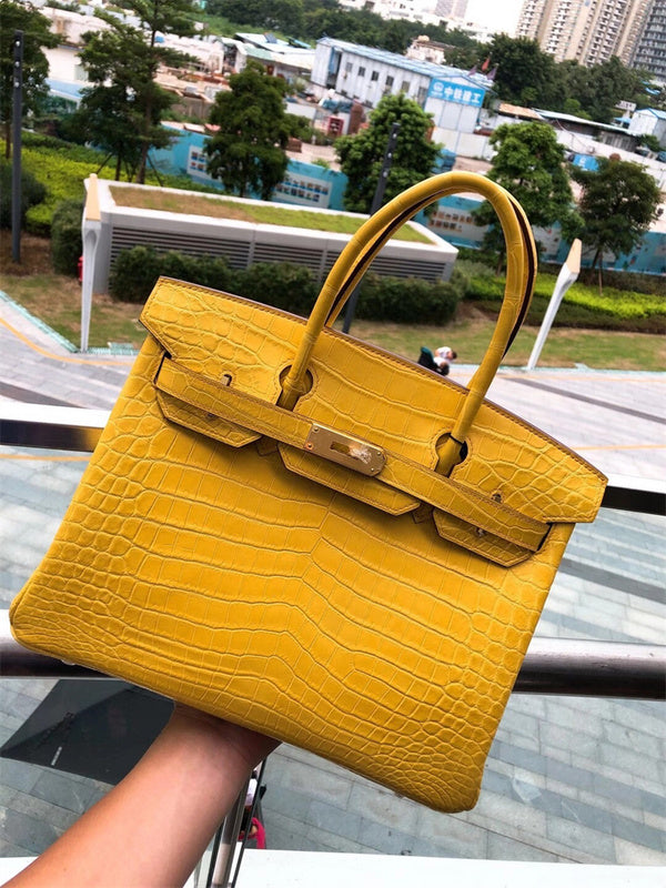 Close-up detail of poised bag design