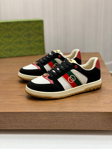 Gucci fresh white-and-black luxury sneakers view 11 sleek tonal finish