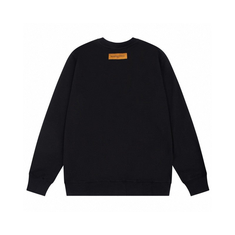 Side profile of Louis Vuitton luxury clothing with relaxed-fit cut