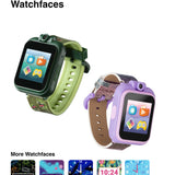 Front view of PlayZoom unisex green watch