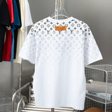 Side profile of Louis Vuitton cotton t-shirt with signature branding