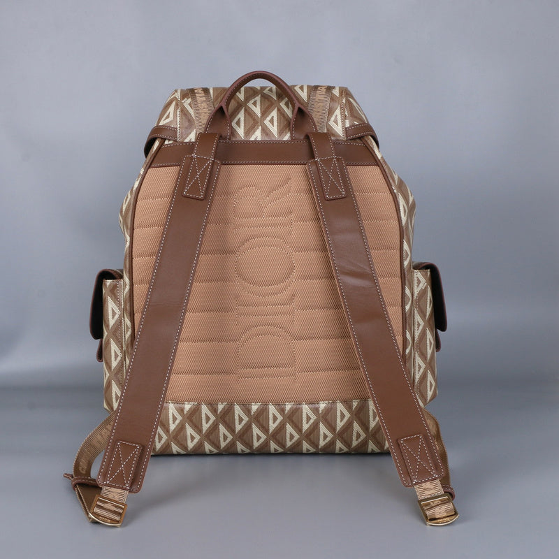 Back view of structured polished women's handbag – women's everyday handbag