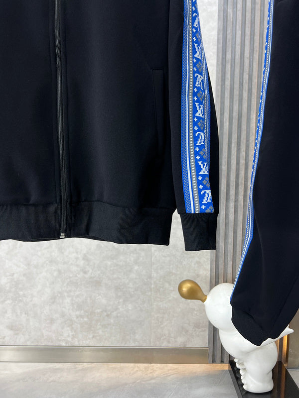 Front view of Louis Vuitton luxury clothing with runway-inspired design