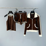 Front view of Celine premium Bomber Jacket with iconic logo hardware
