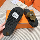 Hermes sandals Style 220 - logo and branding close-up