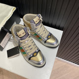 Gucci bold contrast luxury sneakers view 6 signature lace-up style