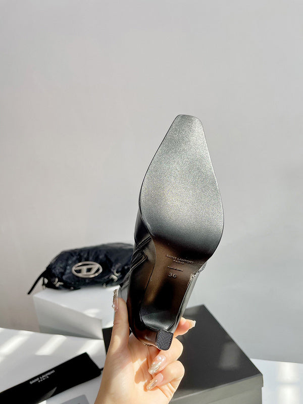 Saint Laurent luxury shoes close-up — premium authentic designer style