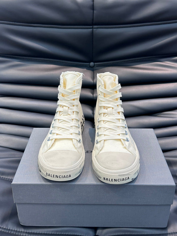 Balenciaga Camel Block Heel Pumps - Detail Shot of Craftsmanship