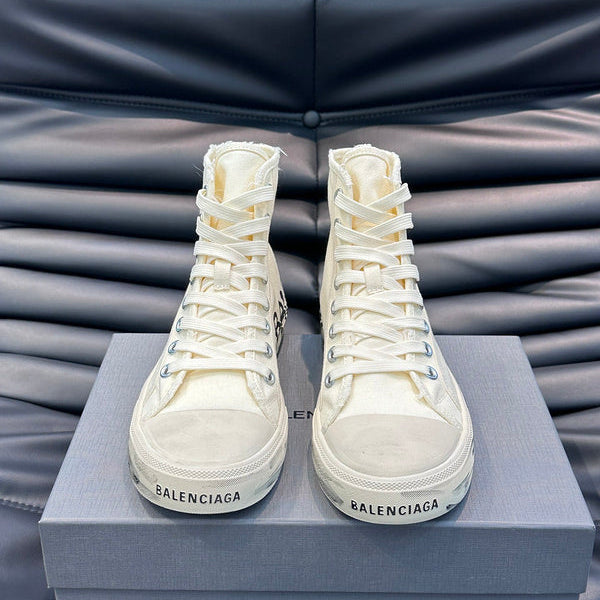 Balenciaga Camel Block Heel Pumps - Detail Shot of Craftsmanship