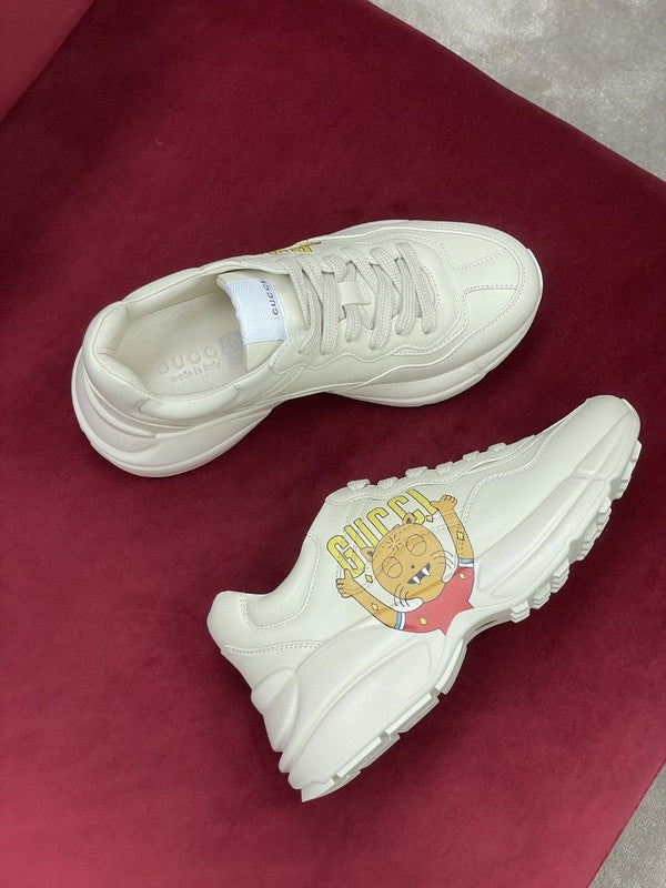 Gucci soft grey luxury sneakers view 6 premium leather build