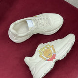 Gucci soft grey luxury sneakers view 6 premium leather build