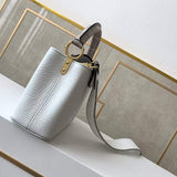 Close-up detail of polished chic women's handbag – women's luxury accessory