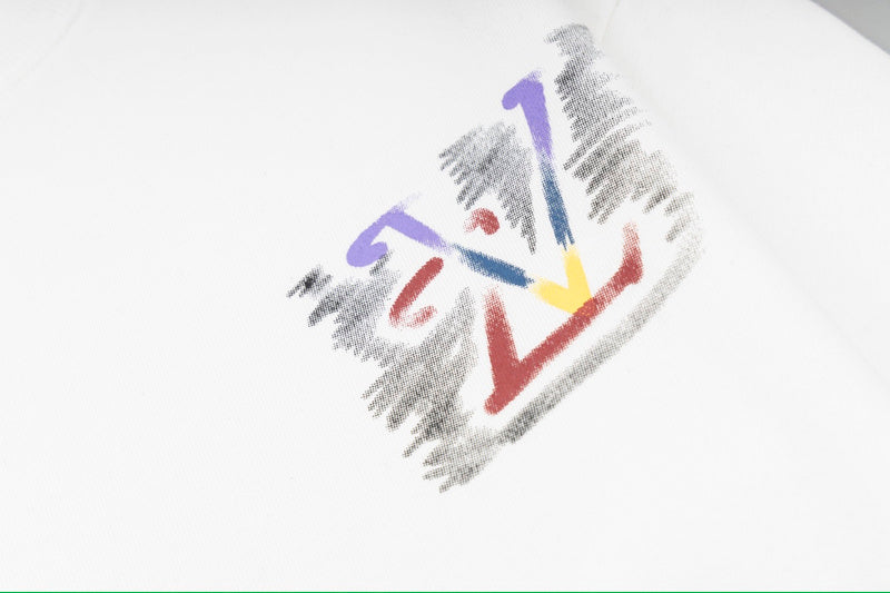 Flat lay presentation of Louis Vuitton luxury clothing with contemporary cut