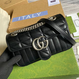 Back view of classic modern women's handbag – women's designer-style accessory