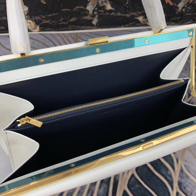 Top view of sleek classic women's handbag – women's luxury handbag