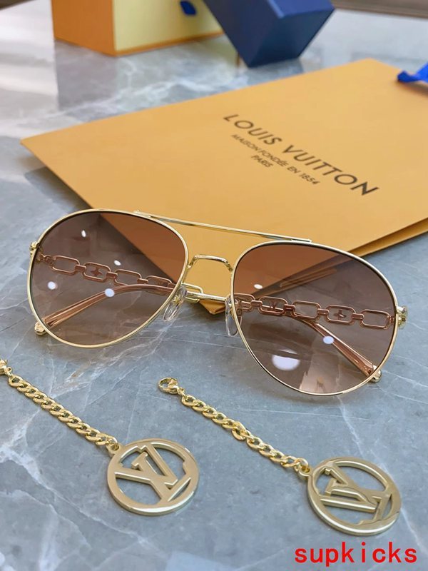 Front view of Louis Vuitton unisex sunglasses