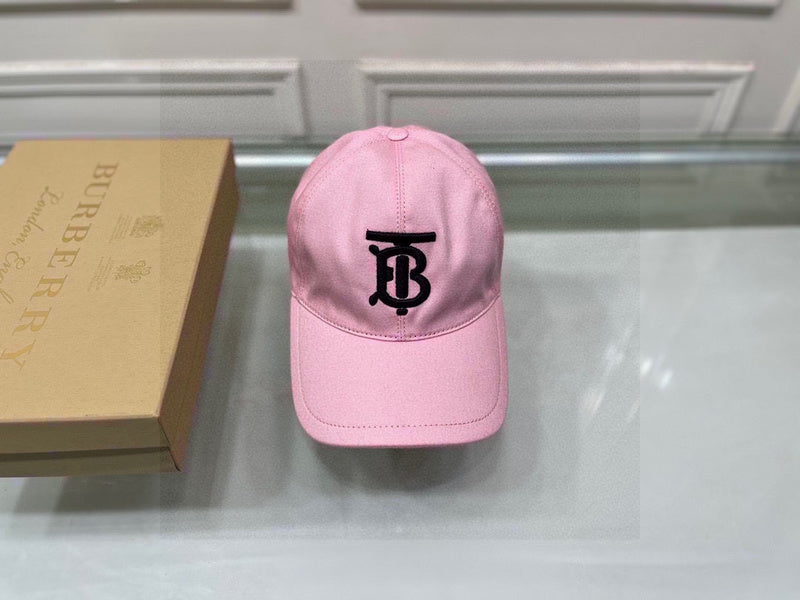 Close-up detail view of Burberry unisex cap