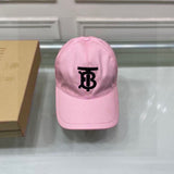 Close-up detail view of Burberry unisex cap