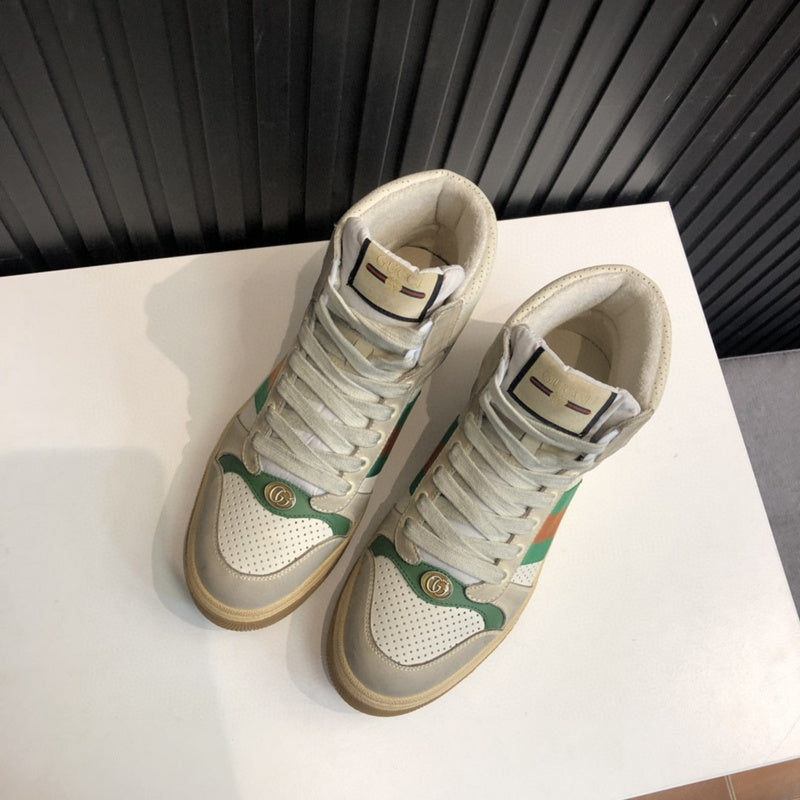 Gucci all-black luxury sneakers view 5 heritage-inspired look