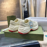 Gucci classic monochrome luxury sneakers view 5 retro runner design