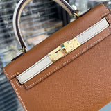 Close-up detail of poised bag design