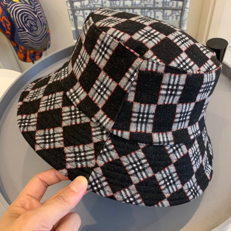 Side view of Burberry unisex cap