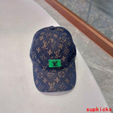 Close-up detail view of Louis Vuitton unisex cap