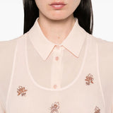 Close-up of Fendi tee shirts hardware and fine stitching