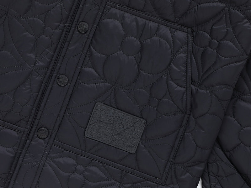 Front view of Louis Vuitton luxury clothing with monogram-inspired silhouette