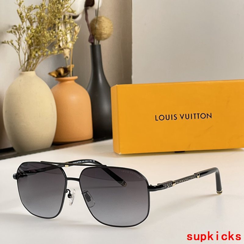 Side view of Louis Vuitton unisex sunglasses