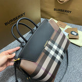 Elegant Premium PU Leather Handbag - Modern Structured Build | Women's Designer-Inspired Purse #1123 - back view (image 4) of designer-inspired handbag
