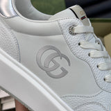 Gucci sneakers detailed view showing premium designer craftsmanship