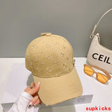 Close-up detail view of Louis Vuitton unisex cap