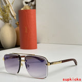 Close-up detail view of Cartier unisex sunglasses