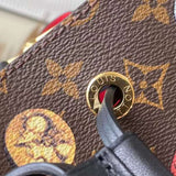 Back view of modern classic women's handbag – women's luxury handbag