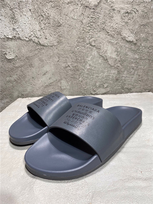 Balenciaga White Crisscross Strap Sandals - Angled View