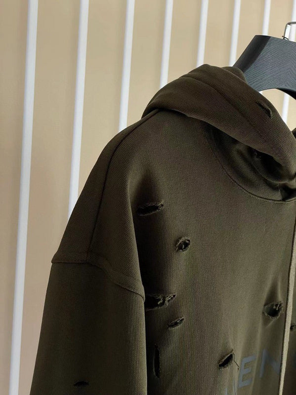 Close-up of Givenchy designer clothing craftsmanship