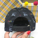 Angled view of Burberry unisex cap