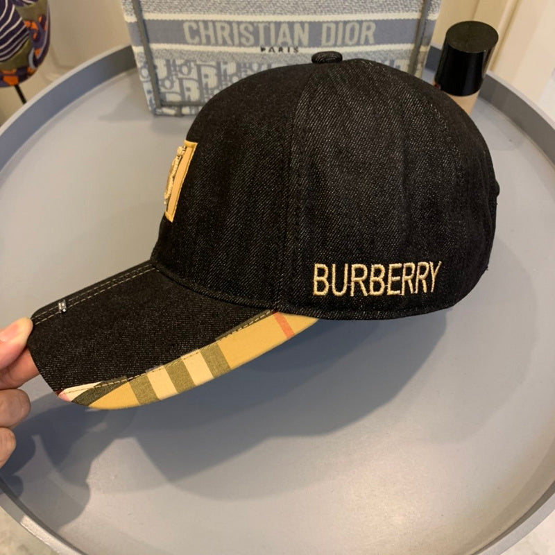 Front view of Burberry unisex cap