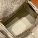 Close-up detail of poised bag design